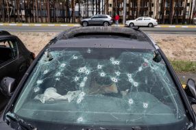 A car was fired on in Irpіn