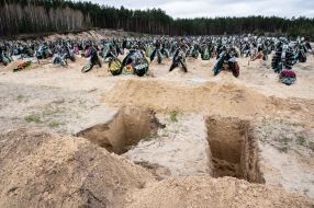 Cemetery with hundreds of fresh graves in Irpіn