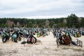 Cemetery with hundreds of fresh graves in Irpіn