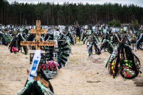 Cemetery with hundreds of fresh graves in Irpіn
