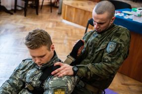 Training of volunteers of the medical battalion "Hospitallers"