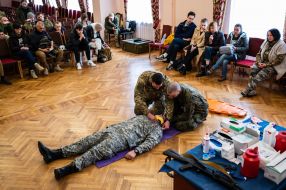 Training of volunteers of the medical battalion "Hospitallers"