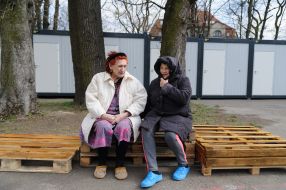 Modular town for migrants in Lviv