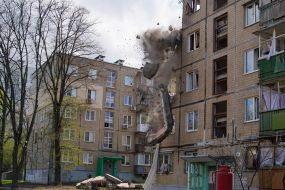 A house in Kharkiv was damaged by the explosion