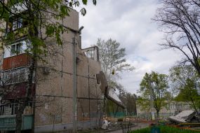 A house in Kharkiv was damaged by the explosion