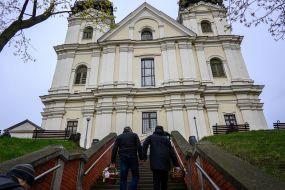 Believers with Easter baskets
