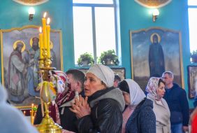 Easter service in Zaporozhye