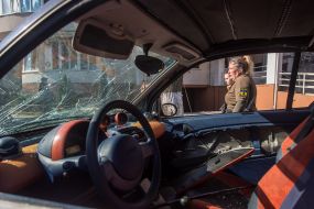 Consequences of missile strikes in Odessa