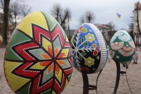 Exhibition of Easter eggs in Kalush