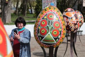 Exhibition of Easter eggs in Kalush