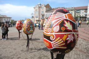 Exhibition of Easter eggs in Kalush