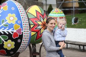 Exhibition of Easter eggs in Kalush