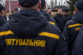 Denis Monastyrsky and employees of the Chornobyl NPP