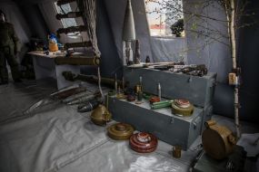 Exhibition of explosives at the SES in Chernobyl