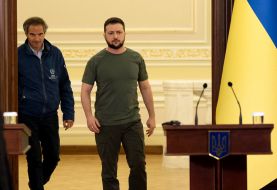 Raphael Mariano Grossi and Volodymyr Zelenskyy