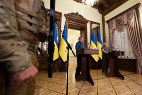 Raphael Mariano Grossi and Volodymyr Zelenskyy