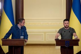 Raphael Mariano Grossi and Volodymyr Zelenskyy