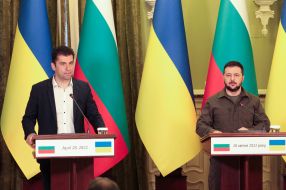 Briefing by Volodymyr Zelensky and Kiril Petkov