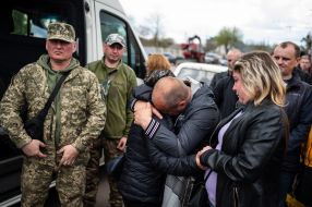 Farewell ceremony with the killed defender Andriy Butryk