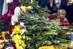 Прощання з Русланом Боровиком в Києві