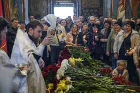 Прощання з Русланом Боровиком в Києві