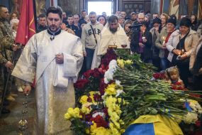 Прощання з Русланом Боровиком в Києві