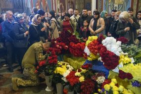 Прощання з Русланом Боровиком в Києві