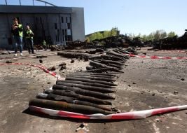 Collected Russian ammunition from the territory of Gostomel airport