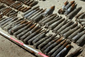 Collected Russian ammunition from the territory of Gostomel airport