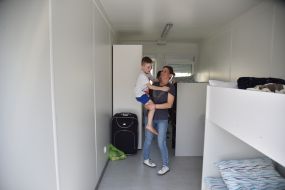Modular house for migrants in Lviv