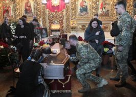 Farewell to journalist, serviceman Oleksandr Makhov in Kyiv