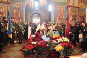 Farewell to journalist, serviceman Oleksandr Makhov in Kyiv