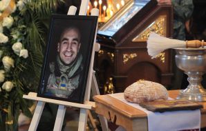 Farewell to journalist, serviceman Oleksandr Makhov in Kyiv