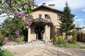 Destroyed residential building