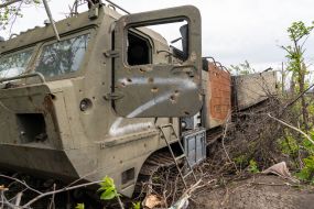 Destroyed Russian military equipment
