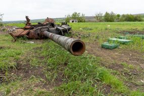 Destroyed Russian military equipment