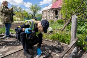 Investigative actions at the scene of the murder