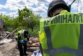 Investigative actions at the scene of the murder