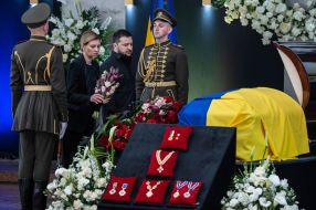 Farewell ceremony for former President of Ukraine Leonid Kravchuk
