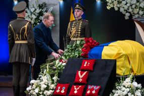 Farewell ceremony for former President of Ukraine Leonid Kravchuk
