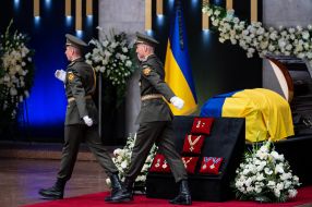 Farewell ceremony for former President of Ukraine Leonid Kravchuk
