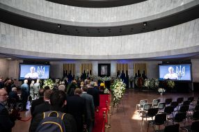 Farewell ceremony for former President of Ukraine Leonid Kravchuk