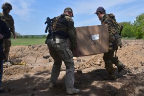 Defense line of Zaporozhye