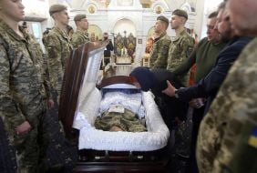 Церемонія прощання з Денисом Антіповим