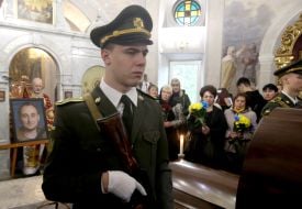 Церемонія прощання з Денисом Антіповим