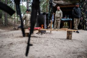 Terror fighters on positions