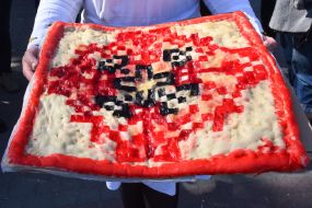 Pizza "Code of Victory" in Zaporozhye