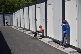 Modular town for migrants on Sykhiv in Lviv