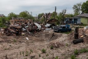 Consequences of shelling and explosions in Borodyanka