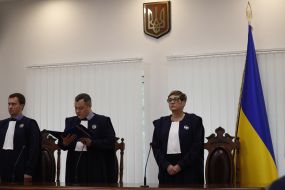 Oleksandr Burlaka, Serhiy Agafonov and Oksana Kryvorot